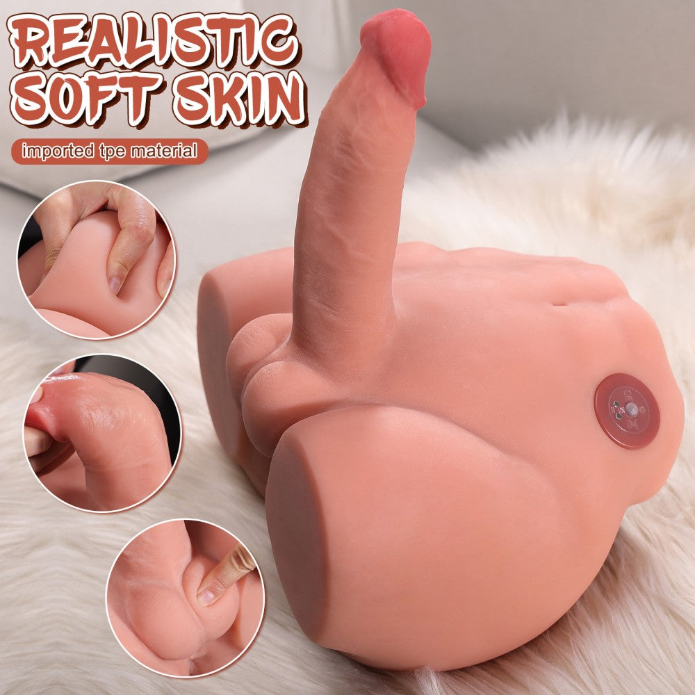 Ethan-9.7LB Male Torso Sex Dolls with Vibrating Dildo