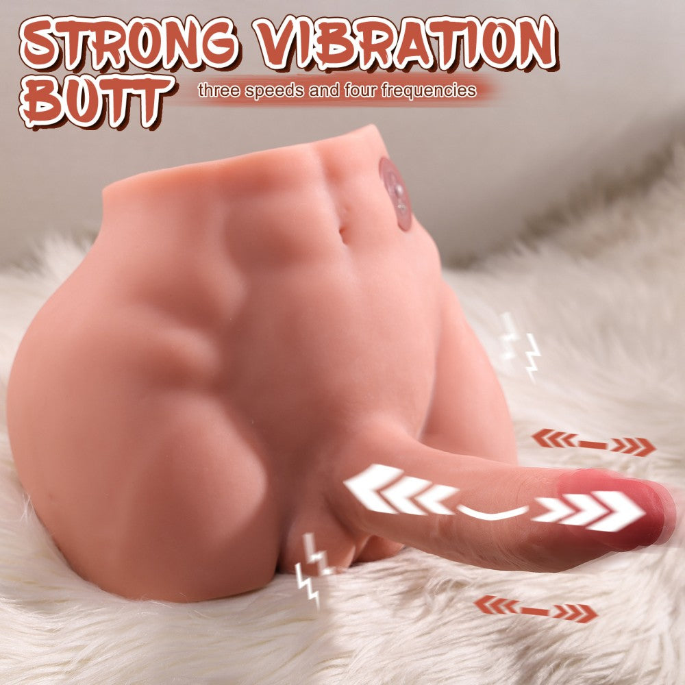 Ethan-9.7LB Male Torso Sex Dolls with Vibrating Dildo