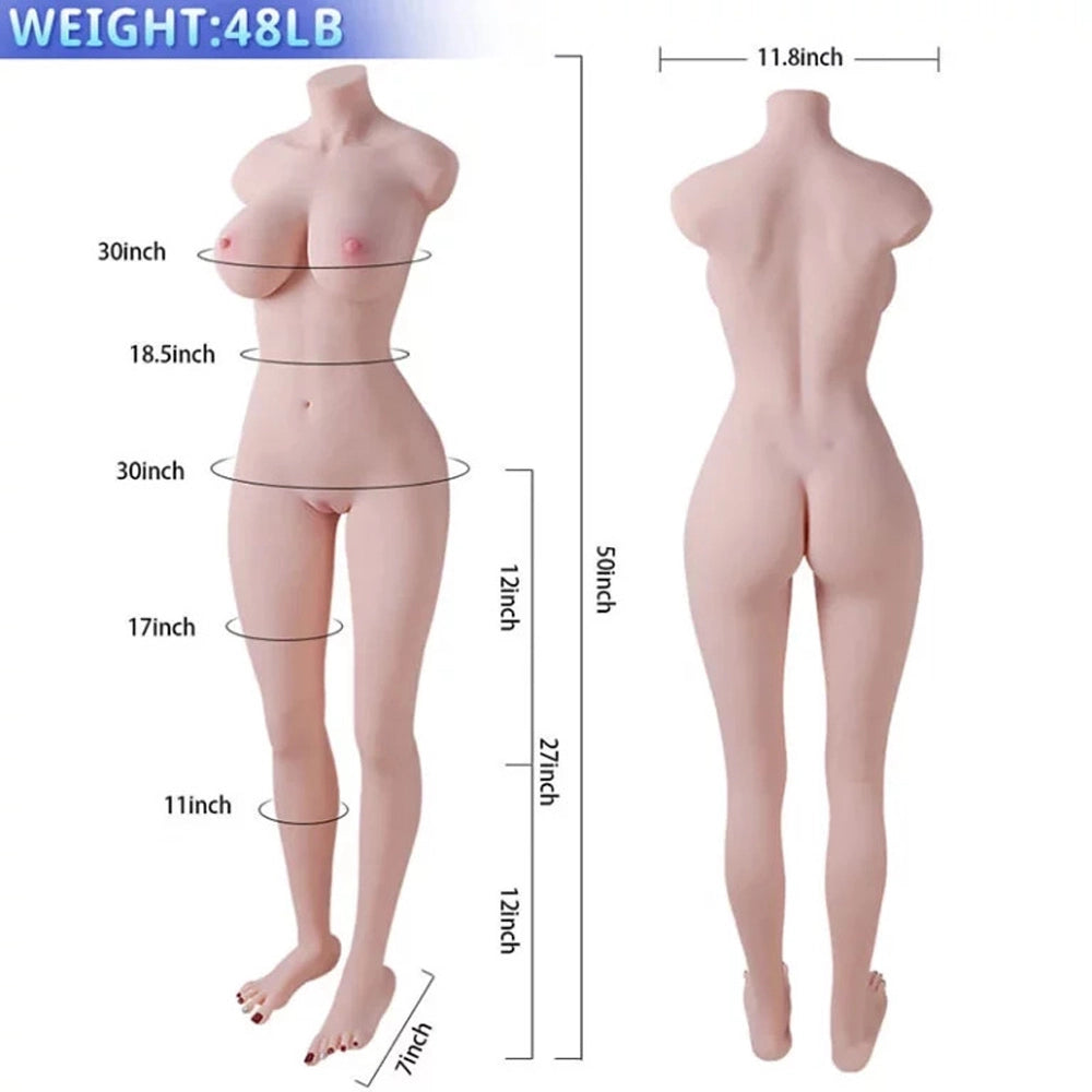 Jennifer‌-48.5 LB Life Size Torso Sex Doll for Men