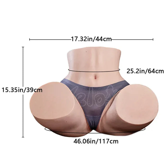 Mary-37.47LB Big Booty Sex Torso for Male Masturbator