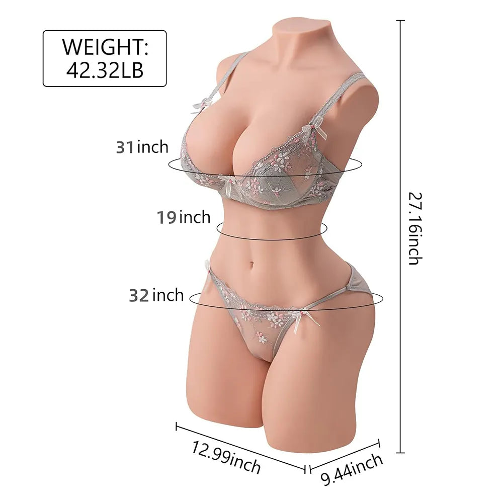 Carmen-42.3LB Female Torso Sex Toy For Men