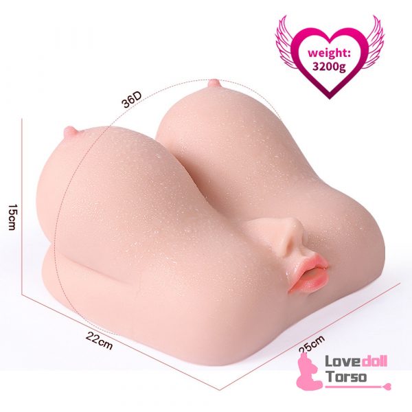 Female Torso Sex Doll 7.05LB Cheap Sex Toys Torso With Realistic Vagina & Oral 3