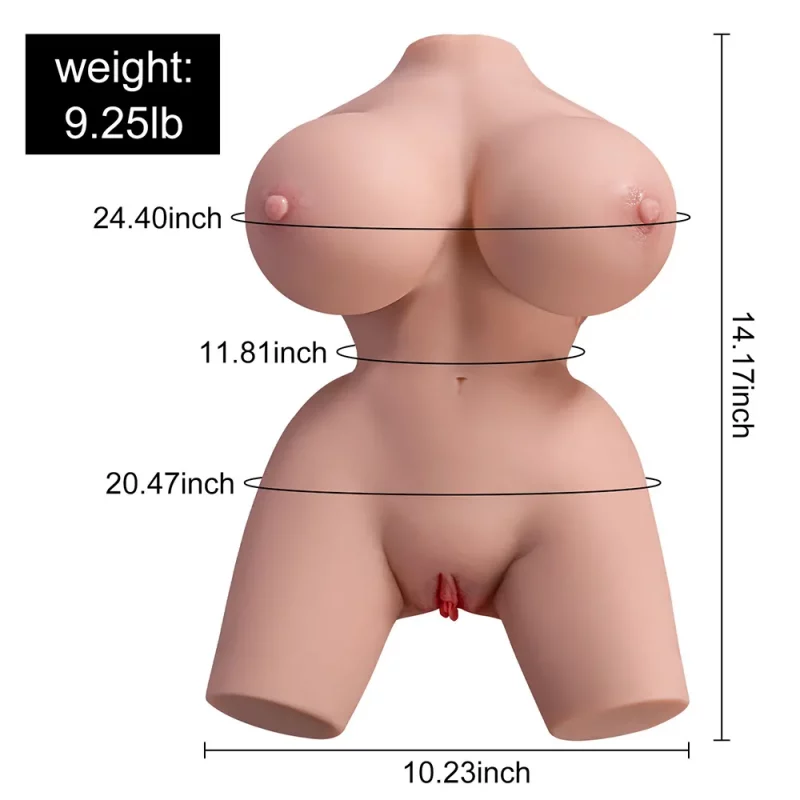 Female Torso Sex Doll Mina-9.25LB Big Boobs Big Ass Female Torso With 10 Vibration Modes 4